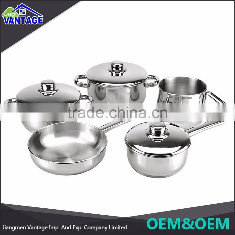 Customized pots stainless steel stock pot cookware for wholesale