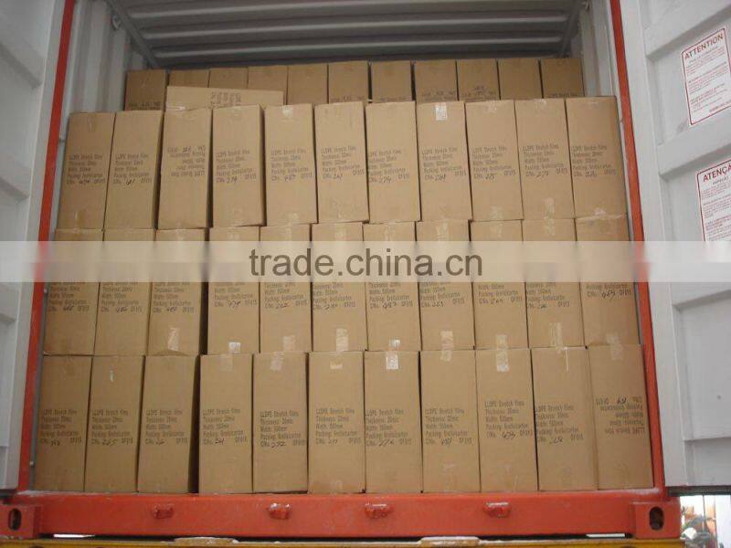 transparent or black stretch films for pallet wrapping