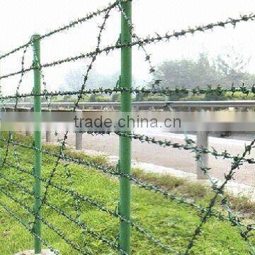 PVC coated Barbed iron Wire(20 years factory)