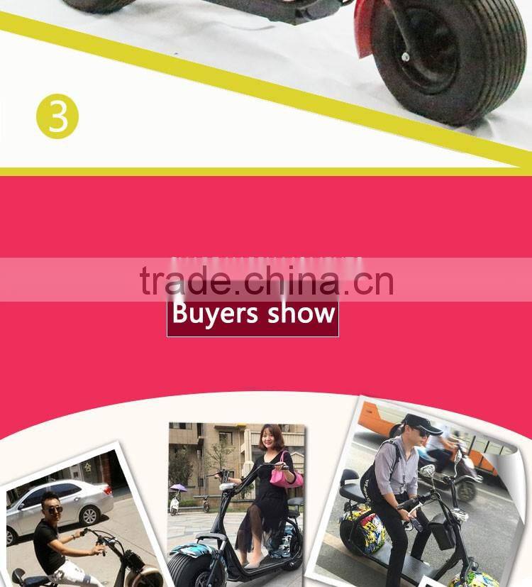 Leadway 60v 800w harley electric scooter e-scooter citycoco with handle bar(L16-08a)