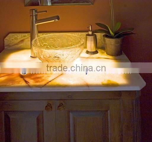 NEW DISPLAY BACKLIT ONYX BATHROOM VANITYTOPS & SINKS