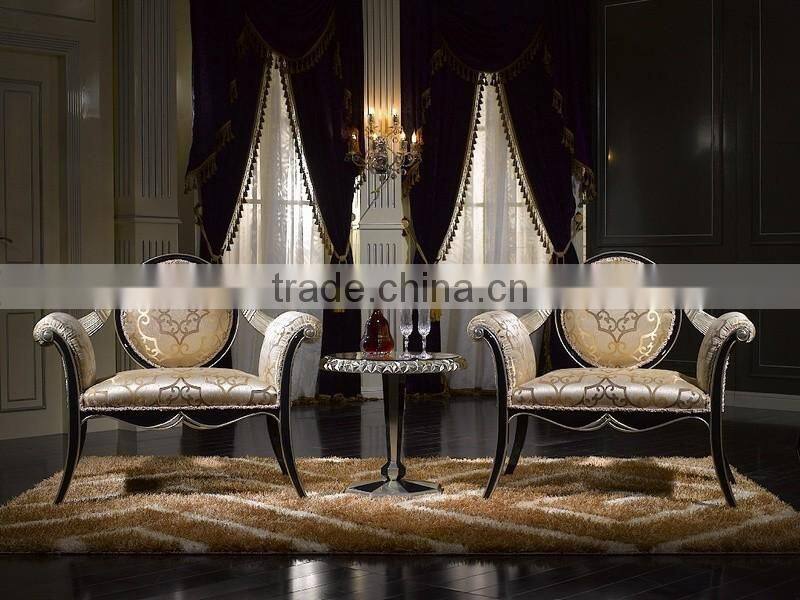 Bluish Green Simple and Refined Stool Chair Table and Screen Set, Bedroom Leisure Chair Set