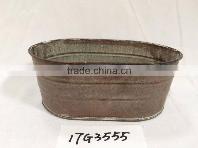 garden planting black grey green mutil-colors oval shaped cheap price fob shenzhen hollow flowerpot