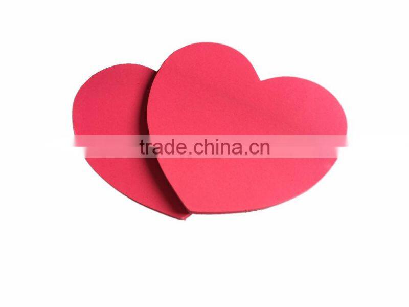 Cheap Custom Logo Printing Heart Shape Sticky Notes ,Fluorescent Sticky Notes