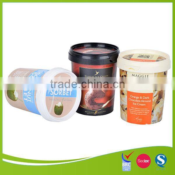 pp plastic iml design ice cream cup