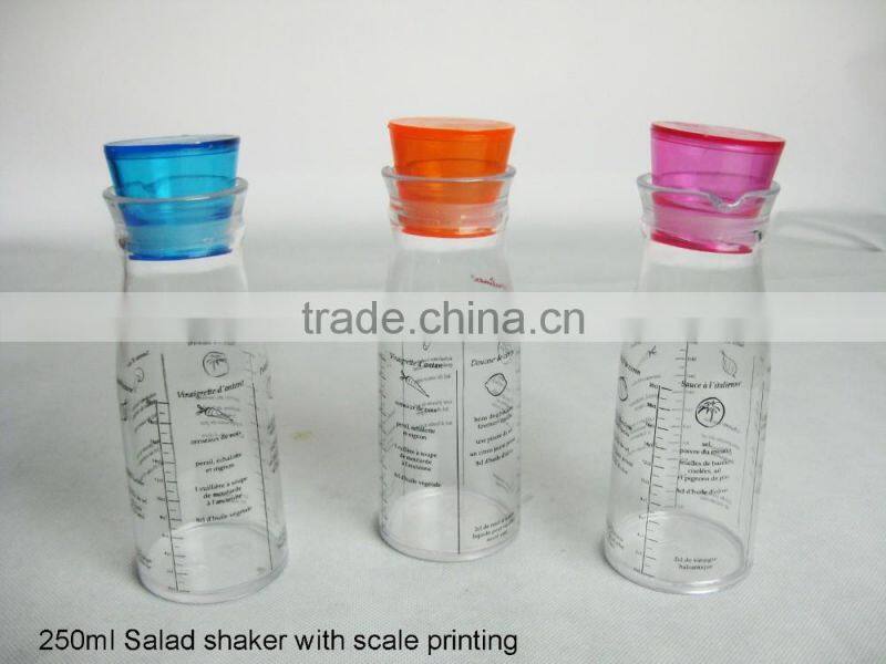 Plastic Salad Shaker Bottle ,Kitchen Salad Oil Shaker