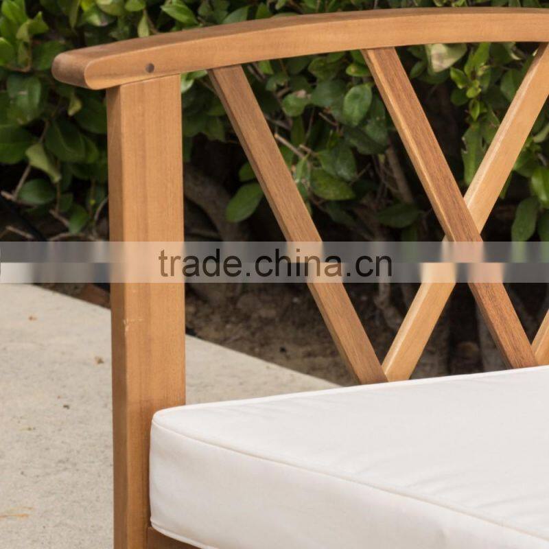2017 Trade Assurance Poolside sofa teak wooden sofa set furniture