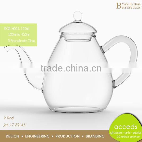 Hand Made Stylish Clear Pyrex Glass Jug / Drinking Jug