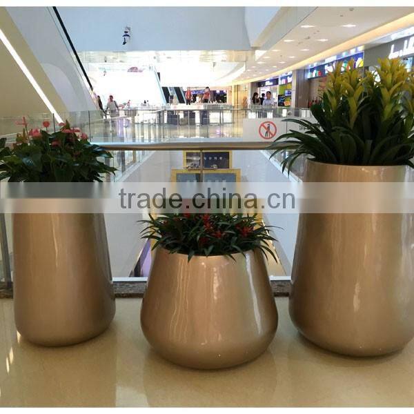 FO-237 Outdoor Garden Fiberglass flower planter for Decor