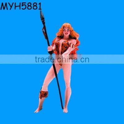 Resin green man game fighter figure