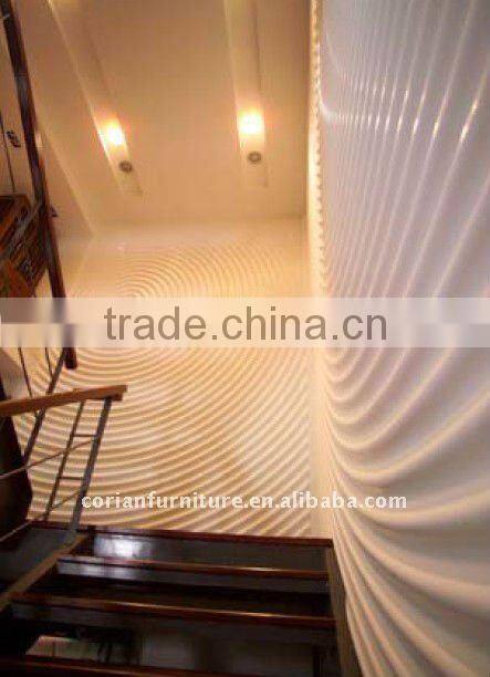 Design acrylic solid surfaces decorating wall