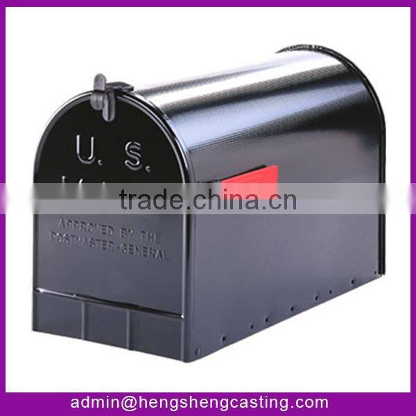 Cast iron decorative antique standing mailbox