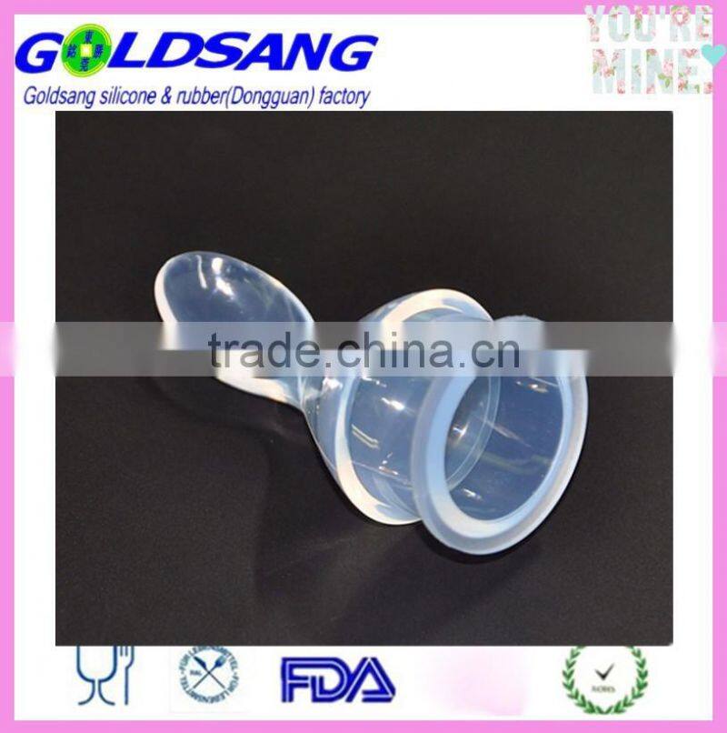 Silicone Extruding Assisted Food Feeder Weaning Spoon Feeding Bottle