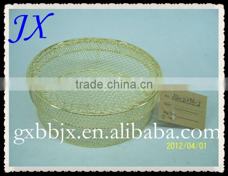 Gold and silver wire wedding decorative gift box