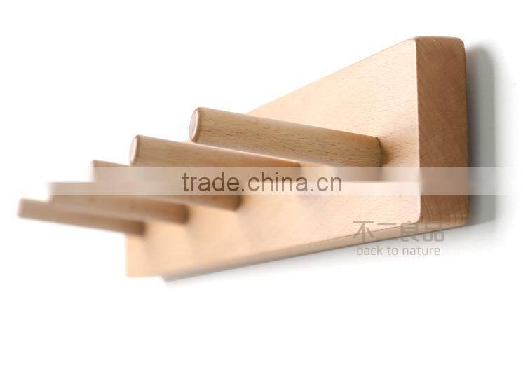 Eco-friendly customized solid wooden fancy clothes hanger