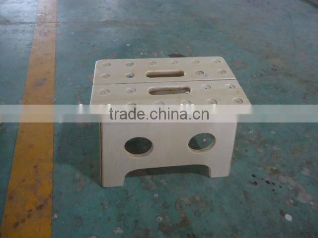 poplar wooden foldable stool FSC certificate