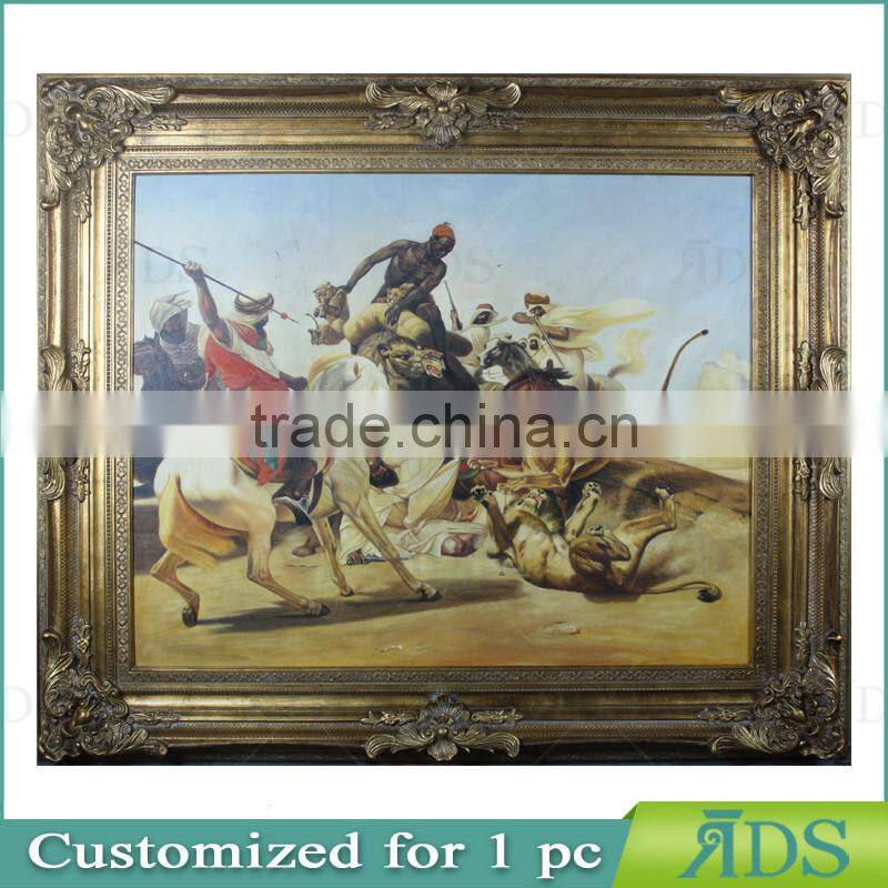 Golden Art Frame with Handmade Oil Painting