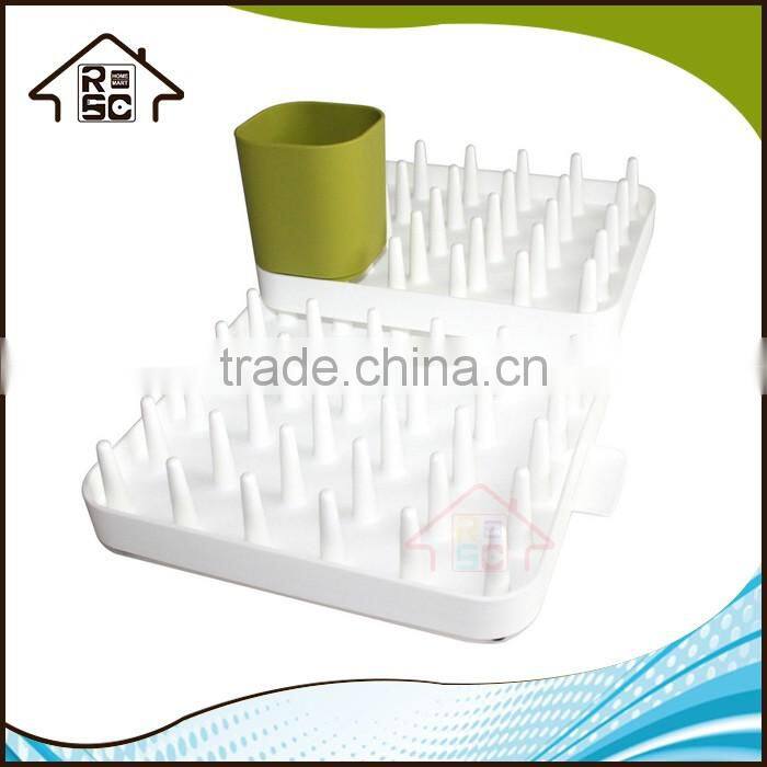 NBRSC Adjustable Plastic Dish Plate Drying Rack Kitchen Drainer Draining Holder Storage Tray