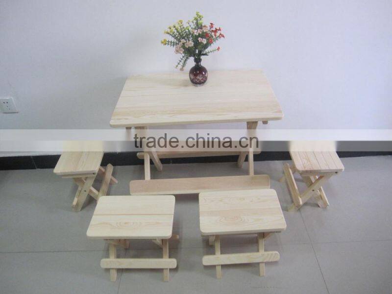 heavy-duty space-saving dining table and chairs