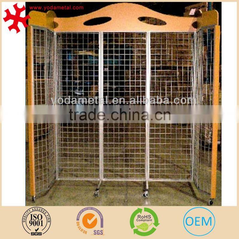 Rectangle metal wire mesh trade show booth exhibition stand