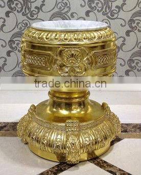 Golden delicate coffee table