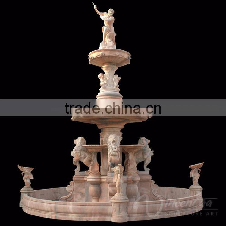 marble stone champagne fountain for design