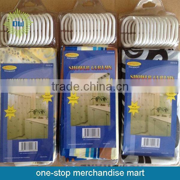 PEVA Custom Printed Waterproof Shower Curtain