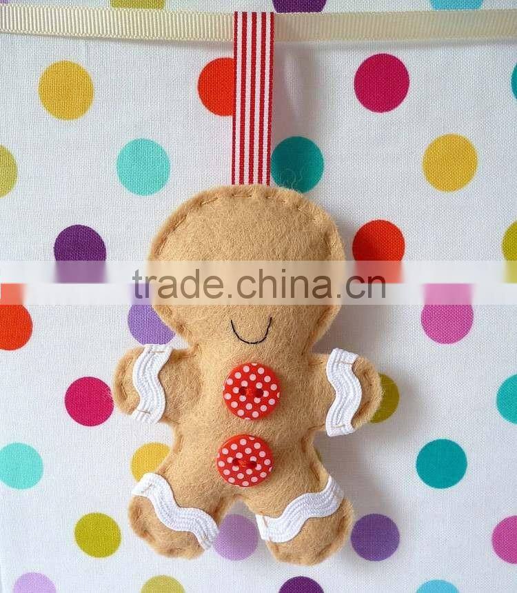 2016 high quality flower shape felt christmas tree decoration passed CE