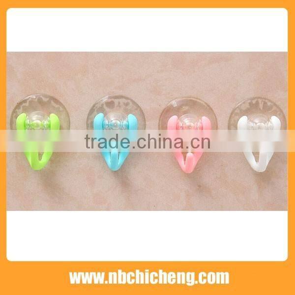 2016 cute wall hooks plastic bath hanging unique single holder