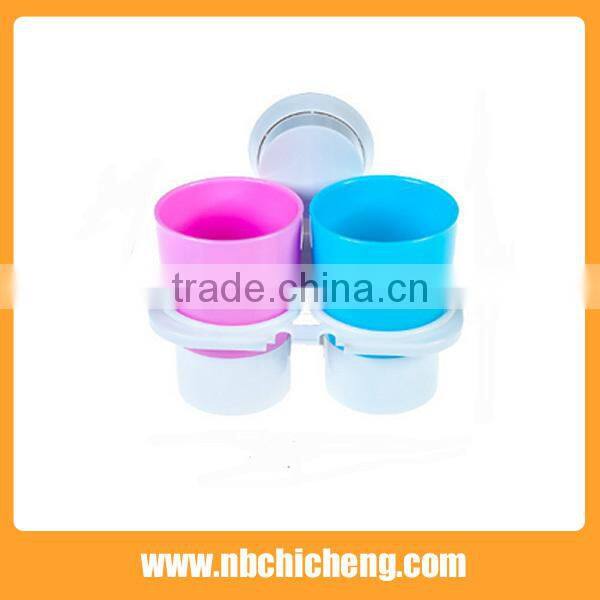 Plastic Bathroom Wall Mounted Toothbrush Cup