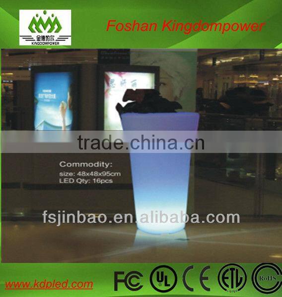 RGB LED round pot decorative vase lighting