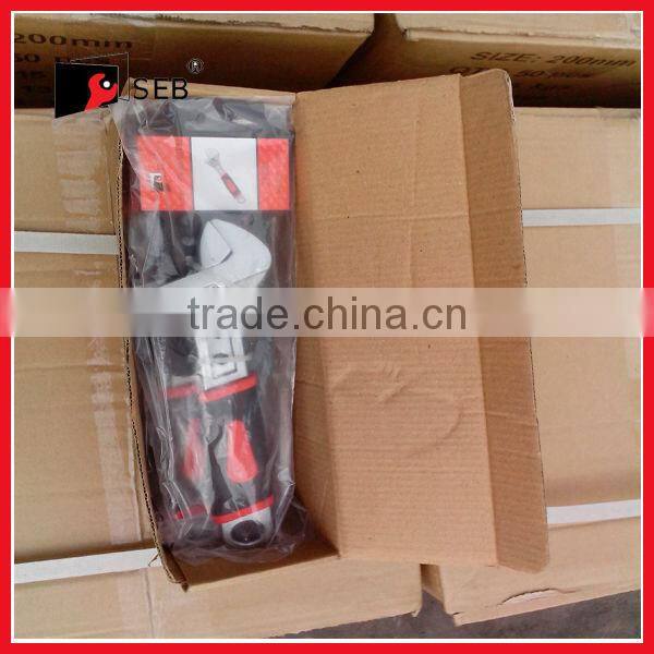 Carbon SteelRubber Handle 10" Adjustable Wrench