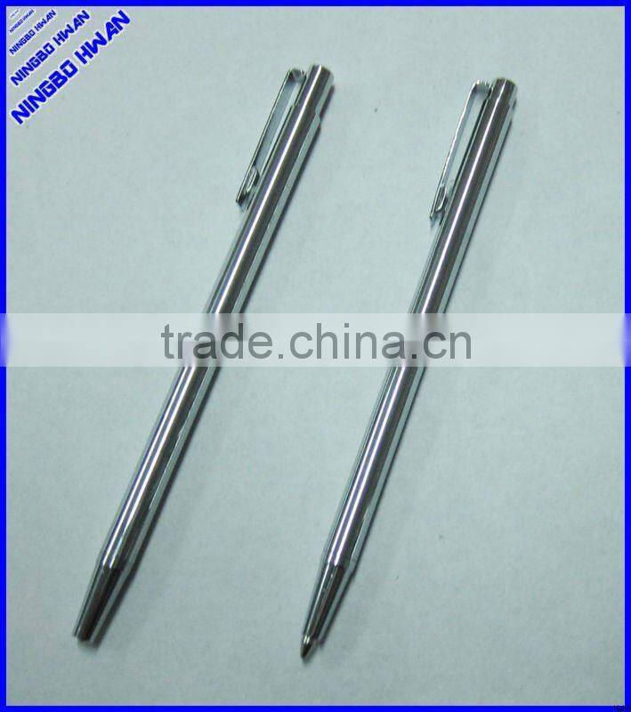 High quality aluminium barrel promotional thin metal ballpoint pen