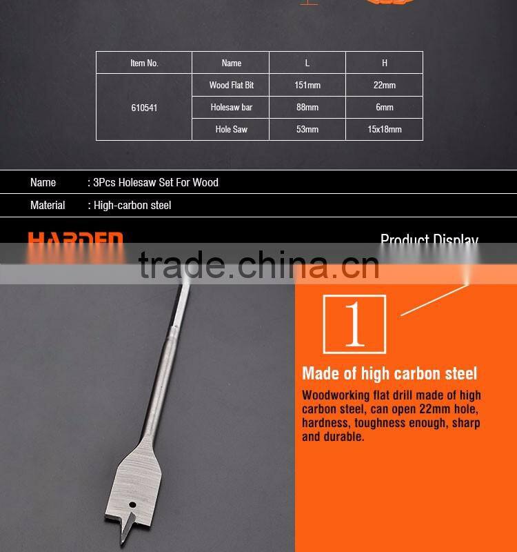 Professional 3PCS Holesaw Set For Wood