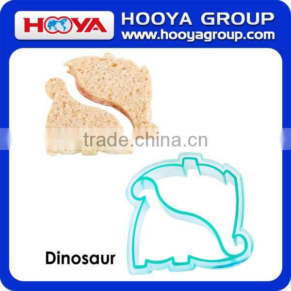 Fun Cake Cookie and Sandwich Cutter Shapes for Kids Set of 5 Dinosaur Dolphin Heart Star and Train