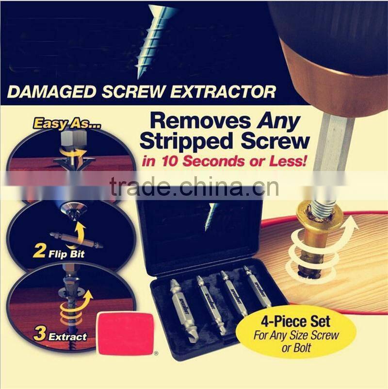 Double ended best broken screw extractor wood bolts hard head remover tool