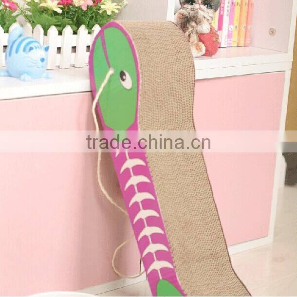 Funny cat scratch board Fishbone for Cat / Funny Pet Toys