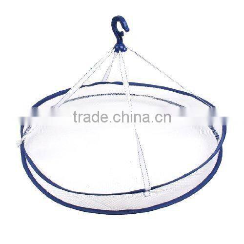 Single Layer Folding Mesh Drying Clothes Basket (White)(TM-CPH-025)