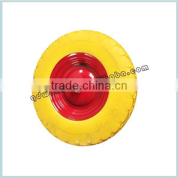 16 inch PU foam filled 4.80/4.00-8 wheel for wheelbarrow