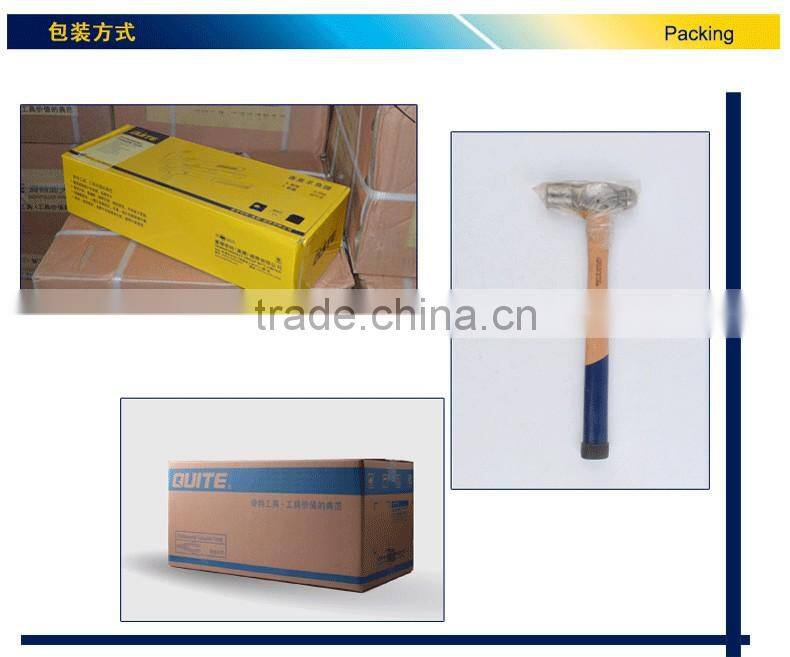 high quality wooden handle ball pein hammer
