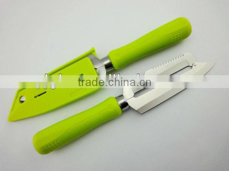 Ultra Sharp Dual multi-purpose peeler 3 in 1 sugarcane peeler with knife