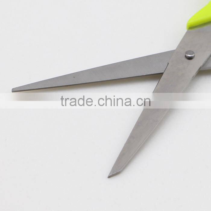 Plastic Handle Stainless Steel Household Scissors with Two Colors