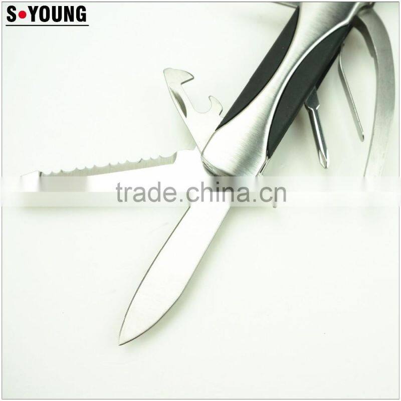 91020 6 Inch Multi Tool Stainless Steel Hammer Multifunction Foldable Portable Combination Tool Clam