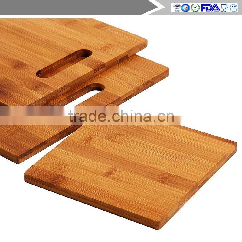Cutting Board set 3 Ecofriendly Multipurpose Durable Bamboo Chopping Mat - Meat & Veggie Prep