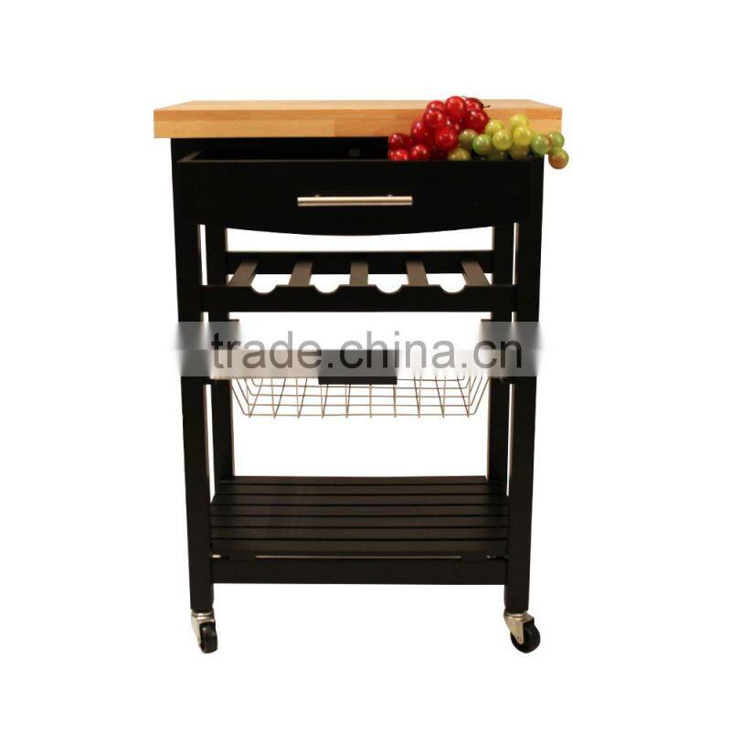Hot bamboo service dining trolley