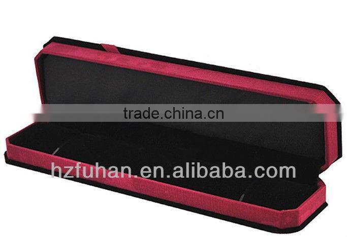 Velvet gift box/necklace packaging box/red velvet gift box