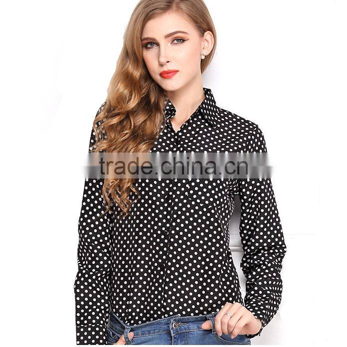 New Small Dot Prints Design Shirts , Elegant Blouse Women's Clothing