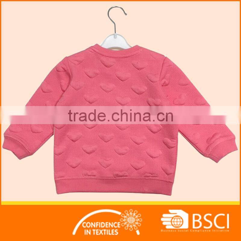 Nice Long Sleeve Winter Wear Hearts Jacquard Kids Sweater
