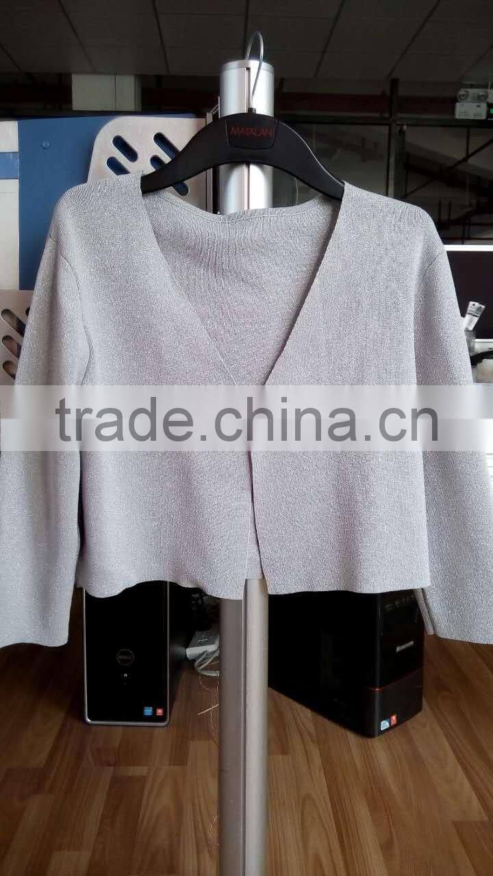 BKNL42 Women knitted short cardigan sweater