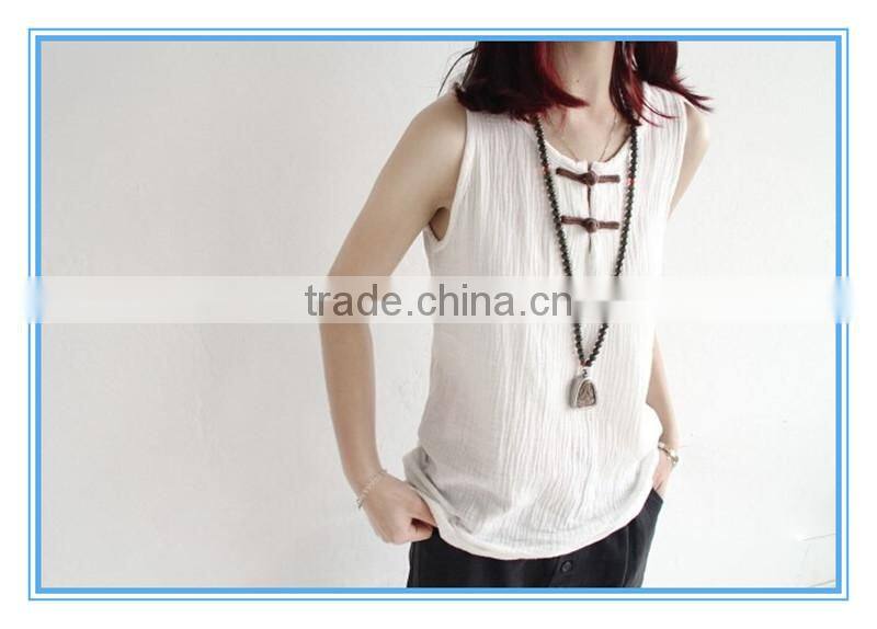 2016 Wholesale High Quality Cotton Vintage Vest Women